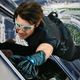 Tom Cruise taking a breather from filming